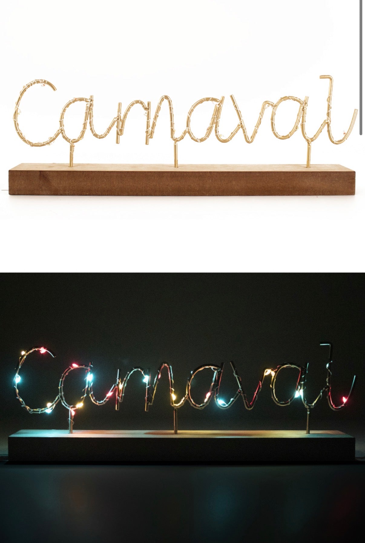 Houten standaard Carnaval