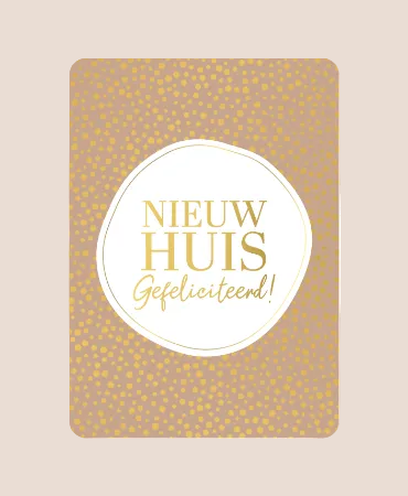 Wenskaart - Nieuw huis
