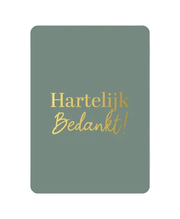 Wenskaart - Bedankt