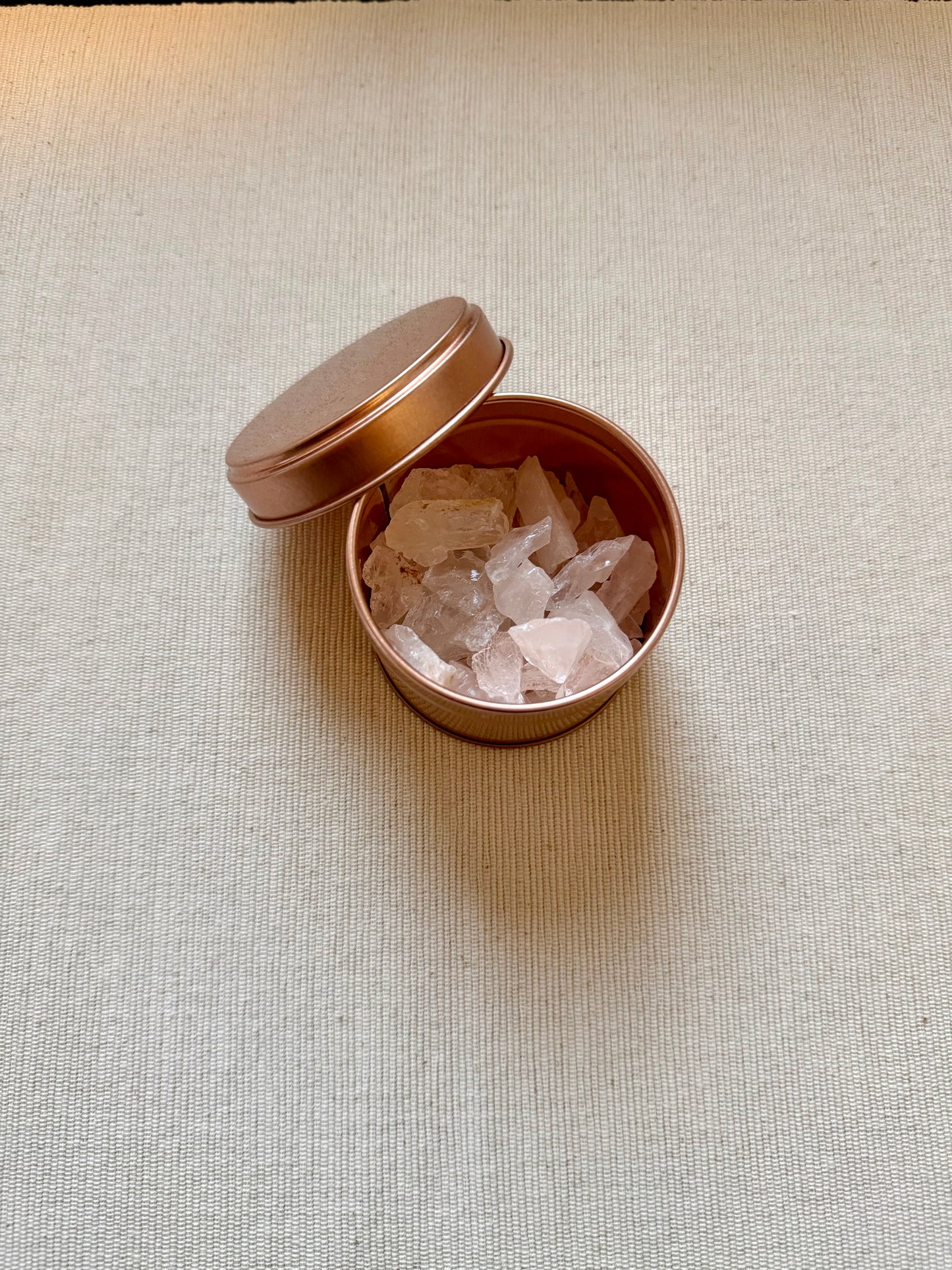 Bergkristal Edelsteen Diffuser in Luxe Blikje