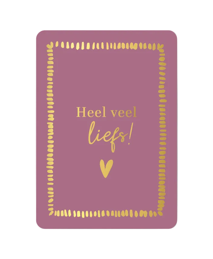 Wenskaart - Liefs