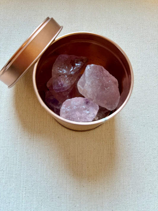 Amethist Edelsteen Diffuser in Luxe Blikje