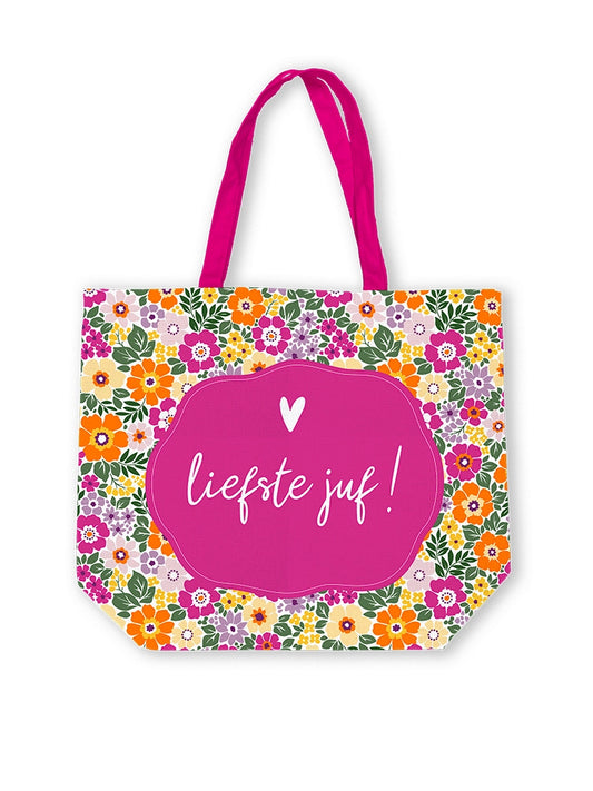Canvas tas - Juf summer