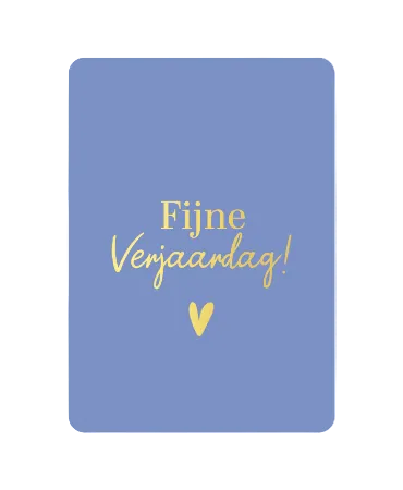 Wenskaart - Blauw