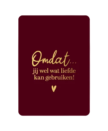 Wenskaart - Omdat jij