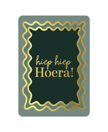 Wenskaart - Hoera