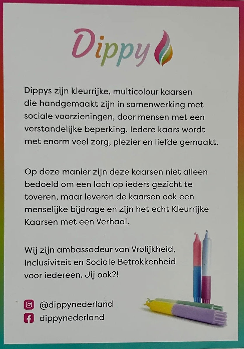 Dippy candle - Pastel