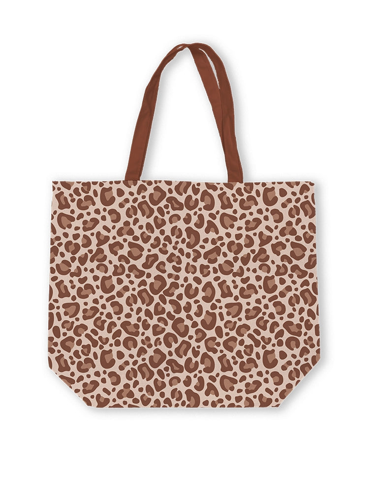 Canvas tas - Leopard bruin