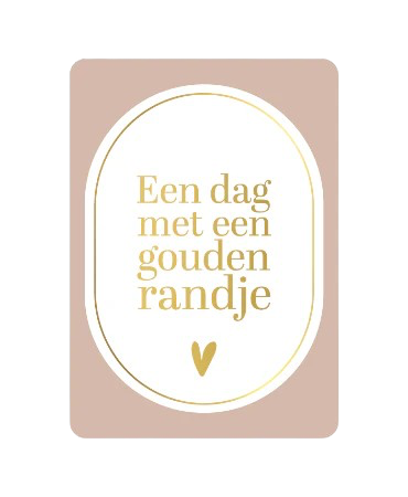 Wenskaart - Gouden randje