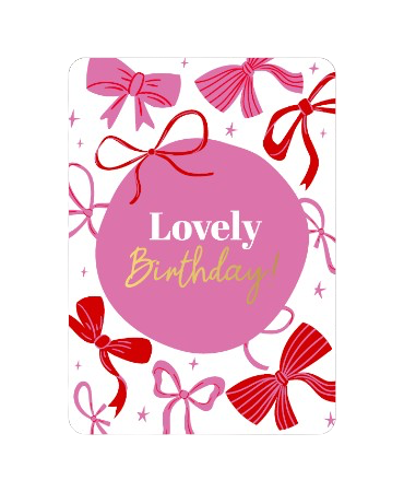 Wenskaart - Lovely Birthday