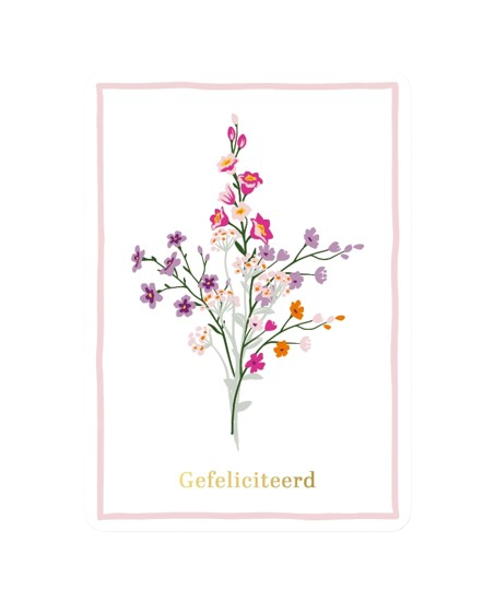Wenskaart - Gefeliciteerd
