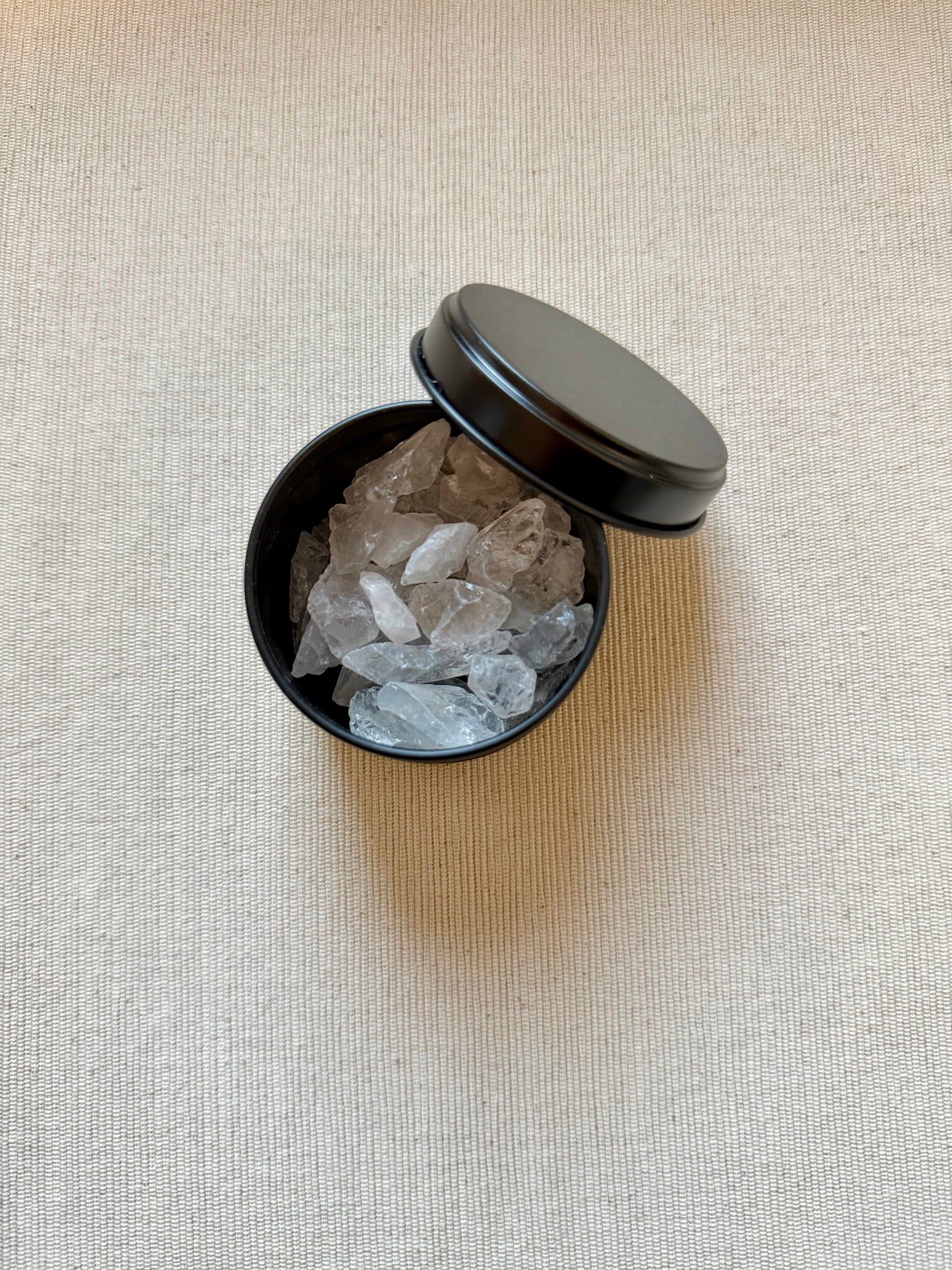 Bergkristal Edelsteen Diffuser in Luxe Blikje