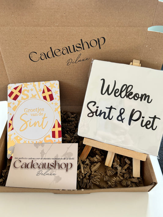 Tegeltje - Welkom Sint & Piet