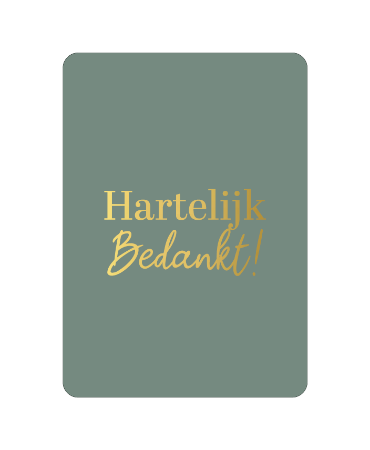 Wenskaart - Bedankt