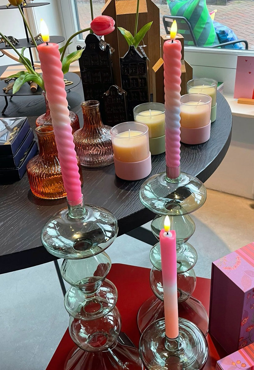 LED Swirl Candle Multicolor