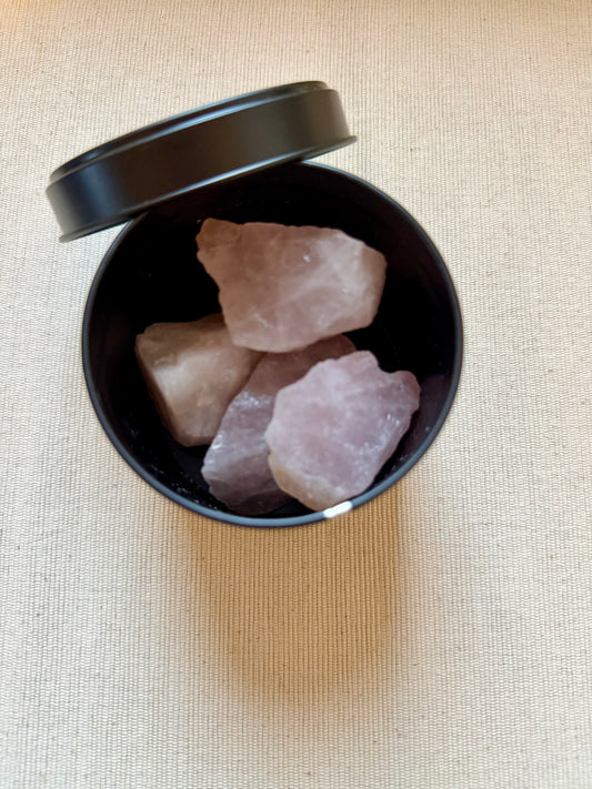 Rozenkwarts Edelsteen Diffuser in Luxe Blikje