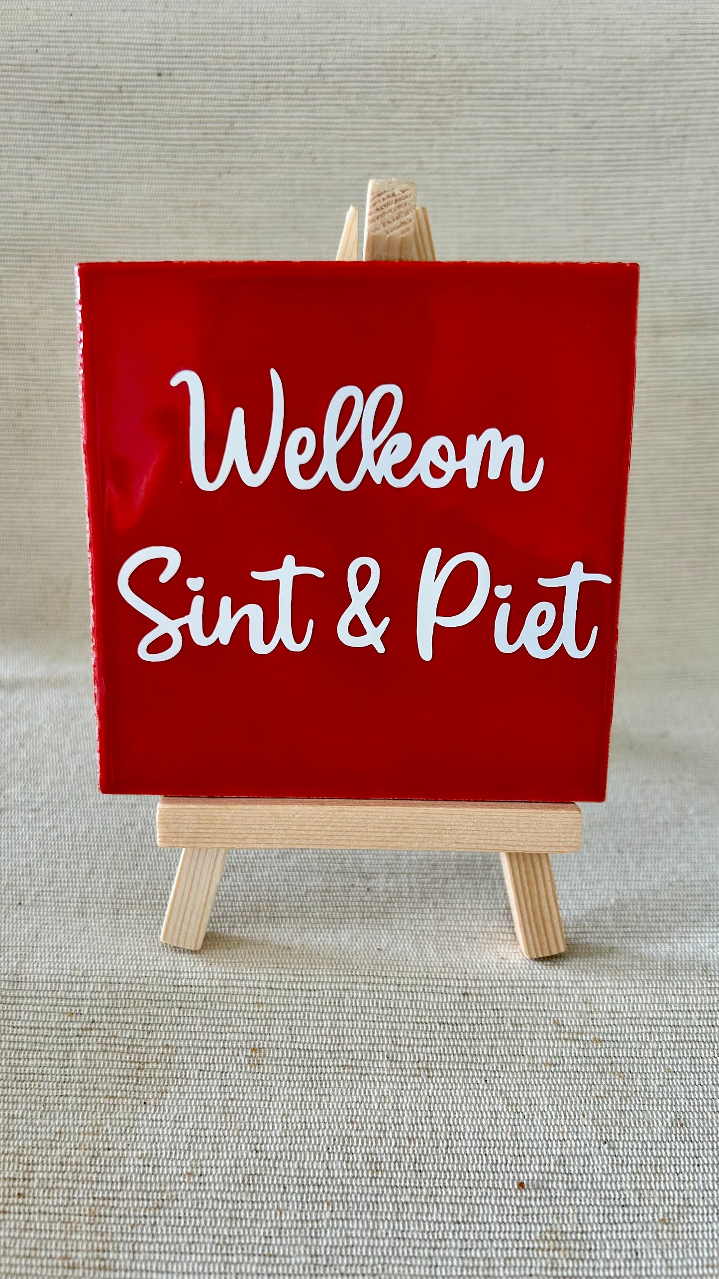 Tegeltje - Welkom Sint & Piet