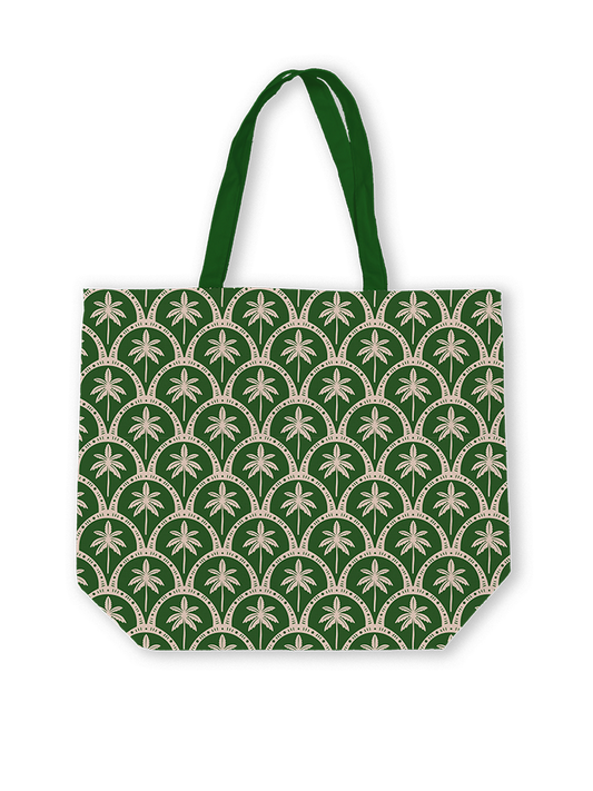 Canvas tas - Tropical Deco groen