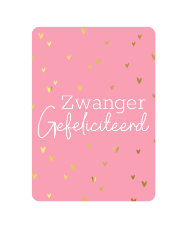 Wenskaart - Zwanger