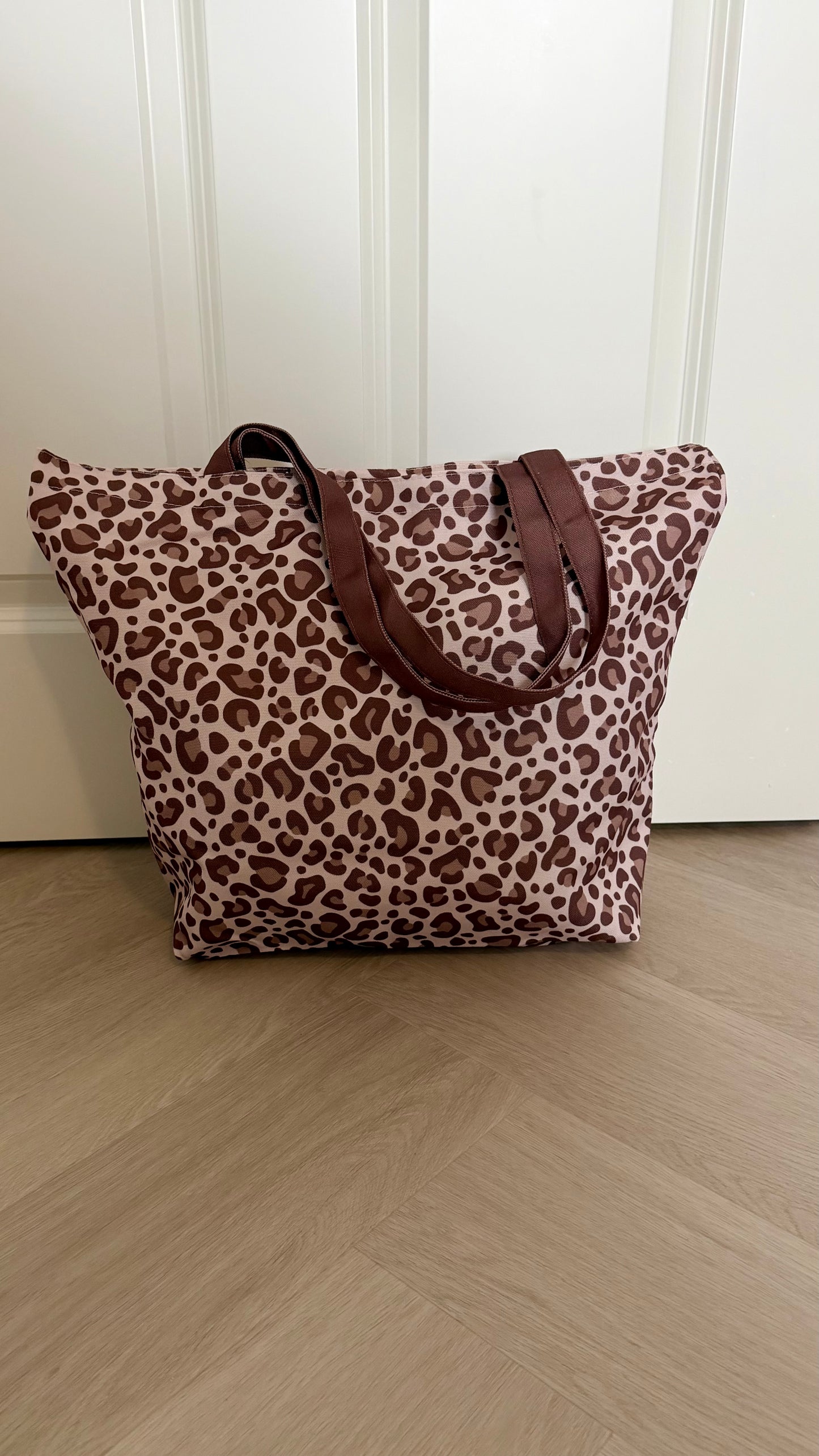 Canvas tas - Leopard bruin