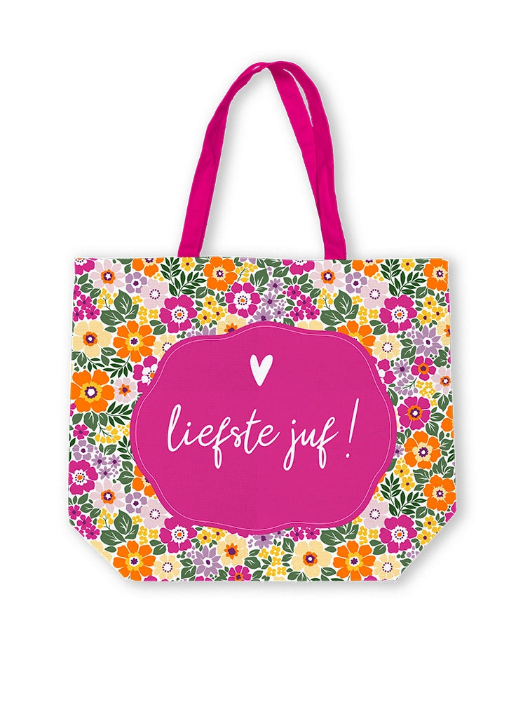 Canvas tas - Juf summer