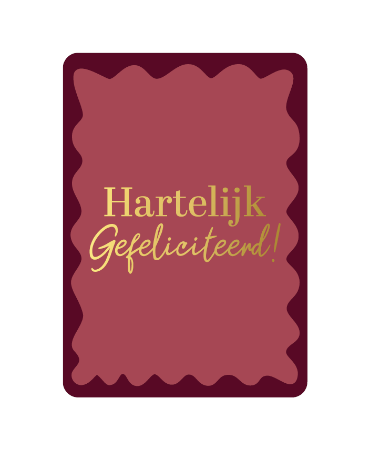 Wenskaart - Gefeliciteerd