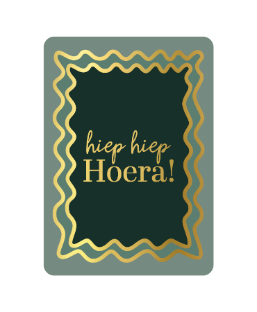 Wenskaart - Hoera