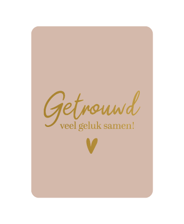 Wenskaart - Getrouwd