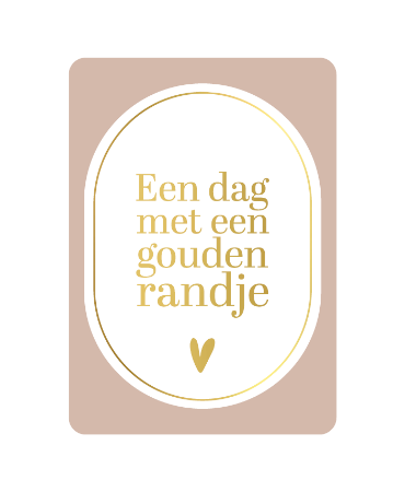 Wenskaart - Gouden randje