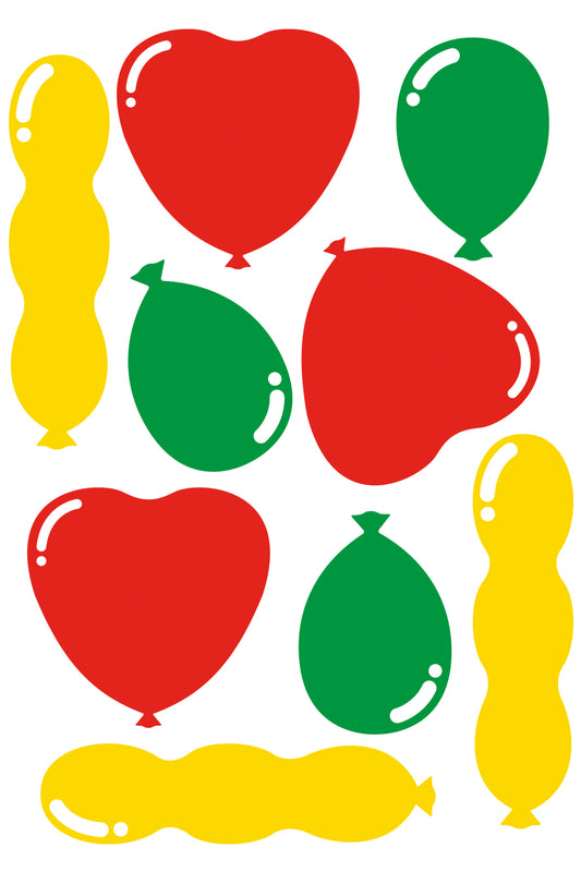 Raamsticker Ballonnen