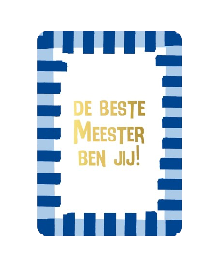 Wenskaart - Meester
