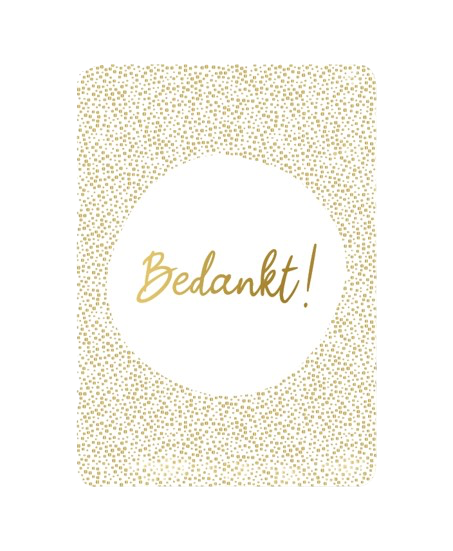 Wenskaart - Bedankt