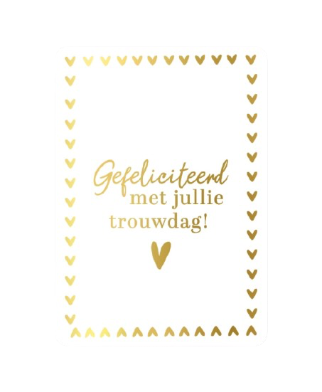 Wenskaart - Trouwdag