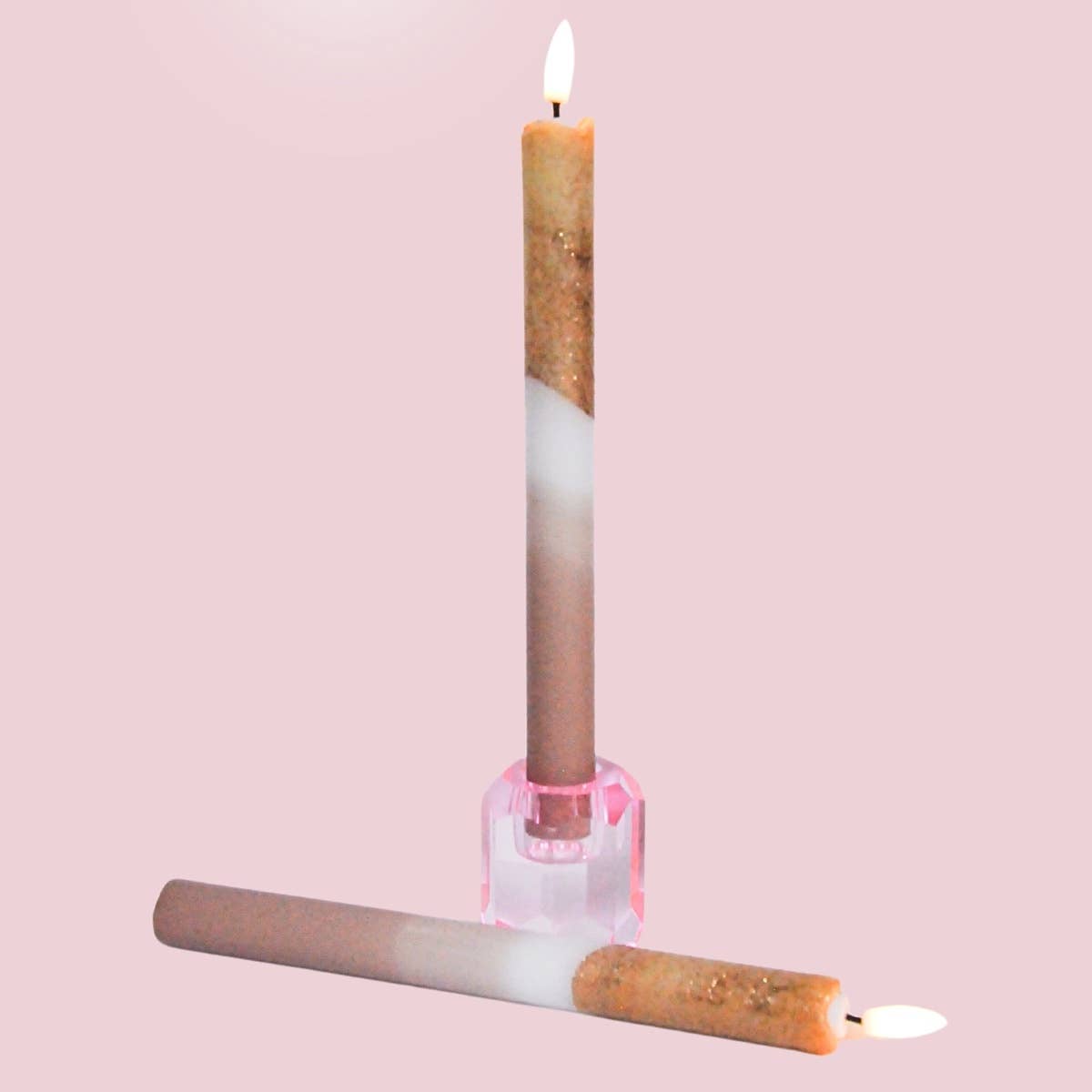 LED Pillar Candle Glittering Fall